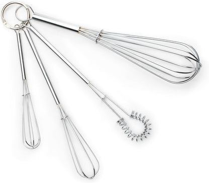 Fox Run 8-Inch Flat Coil Whisk, 8.25 x 1.5 x 1.25, Metallic