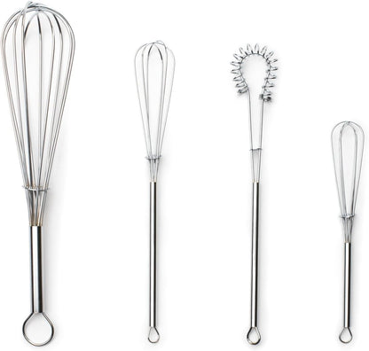Fox Run 8-Inch Flat Coil Whisk, 8.25 x 1.5 x 1.25, Metallic
