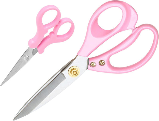 All Purpose Kitchen Scissors, Kitchen Shears Heavy Duty - Dishwasher Safe Food Scissors- Multipurpose Cooking Shears for Meat Poultry Food, Herbs, and Fish, Comfort Grip Handles, Pink