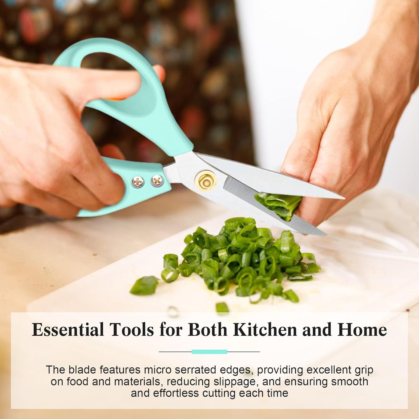 All Purpose Kitchen Scissors, Kitchen Shears Heavy Duty - Dishwasher Safe Food Scissors- Multipurpose Cooking Shears for Meat Poultry Food, Herbs, and Fish, Comfort Grip Handles, Pink