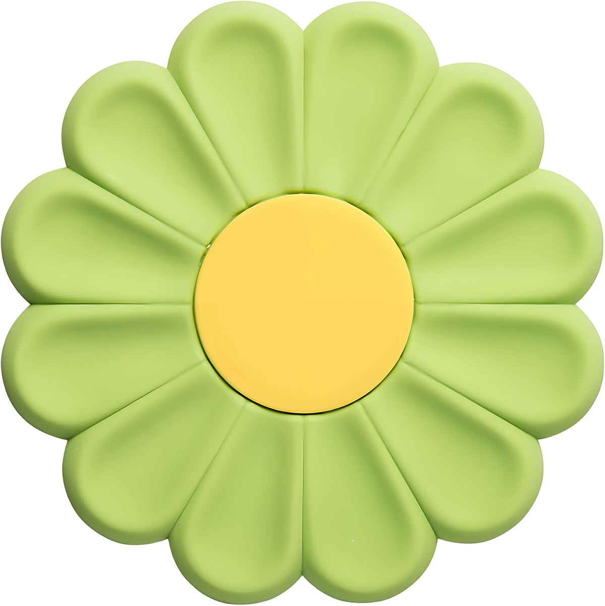 Daisy Silicone Trivet 6.7 Inch Heat Resistant Hot Pad | Food-grade silicone, heat resistant to 446°F. Use as trivet, coffee mat, or placemat. Anti-slip, dishwasher safe, stackable.
