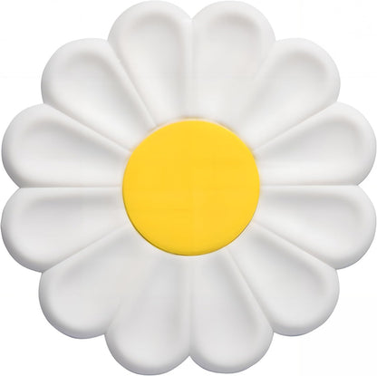 Daisy Silicone Trivet 6.7 Inch Heat Resistant Hot Pad | Food-grade silicone, heat resistant to 446°F. Use as trivet, coffee mat, or placemat. Anti-slip, dishwasher safe, stackable.