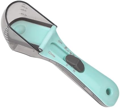 Pet Food Measuring Spoon, Adjustable Pet Food Measuring Cup with Control for Cats