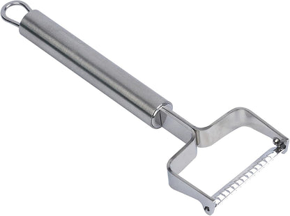 Stainless Steel Julienne Vegetable Peeler - German Standard Kitchen Peeler Dishwasher Safe, Sharp Blades, Ergonomic Handle - Potato Peeler for Potato, Apple, Cucumber