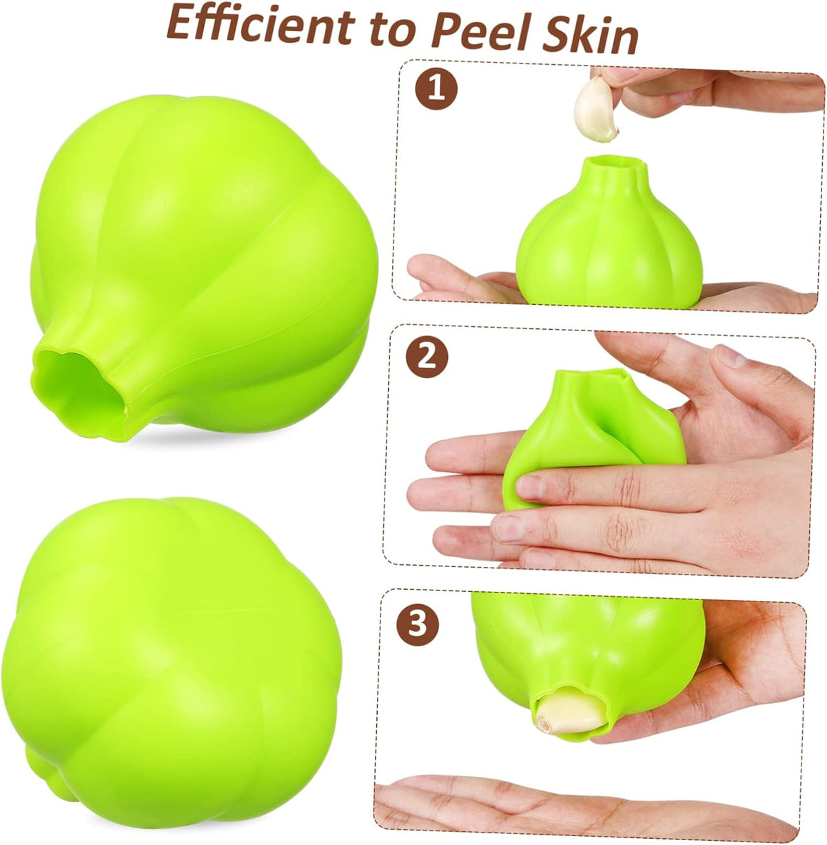 Garlic Skin Remover Silicone Peeler Compact for Everyday Cooking Use