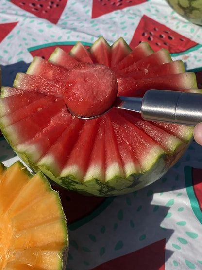 Watermelon Carving Tool Set/Green/Stainless Steel Melon/Fruit Carver Baller Scoop Kit