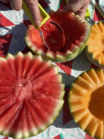 Watermelon Carving Tool Set/Green/Stainless Steel Melon/Fruit Carver Baller Scoop Kit