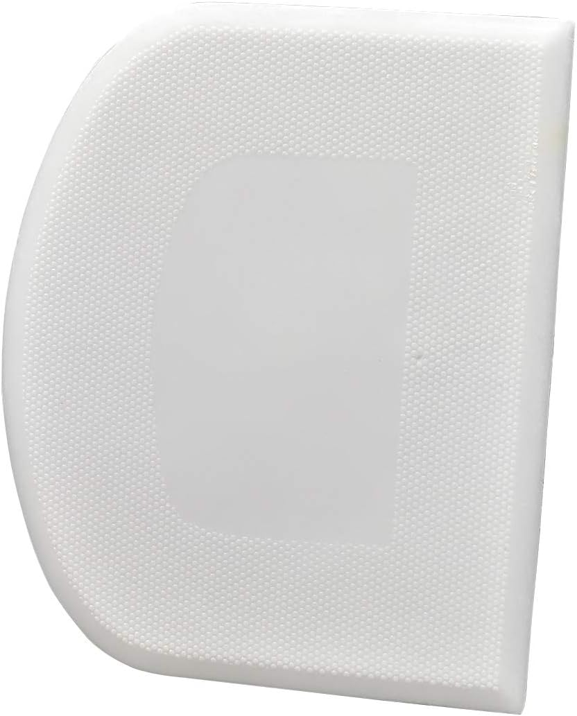 Bowl Spatula & Bench Scraper,Flexible Plastic Multipurpose Kitchen Pastry Cutter Tool,Food Scrappers for Bread Dough Baking Cake Fondant Icing,Set of 2 Pieces - White,Green