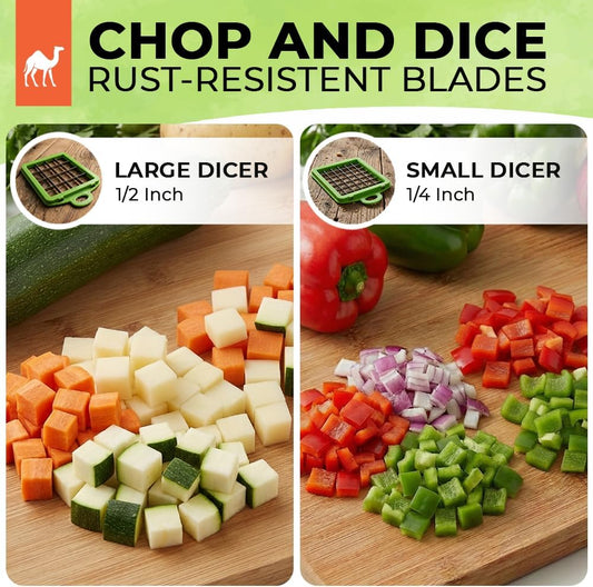 16-in-1 Vegetable Chopper with Container – Multifunctional Food Cutter, Dicer, Slicer, Grater, Peeler – Essential Kitchen Gadget for Veggies, Fruits & Salad, Easy & No-Mess Meal Prep, Gray
