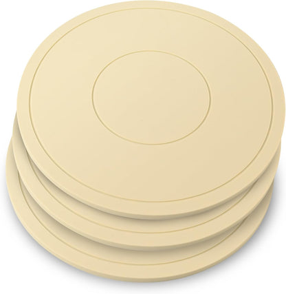 Silicone Trivets for Hot Pots and Pans, Pot Holders Hot Pads 6 Pack Silicone Mats for Kitchen Counter, Soft Durable Drying Mat, Jar Opener and Coasters (Brown)