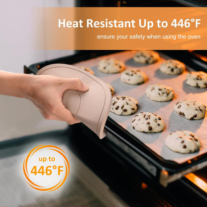Silicone Trivets for Hot Pots and Pans, Pot Holders Hot Pads 6 Pack Silicone Mats for Kitchen Counter, Soft Durable Drying Mat, Jar Opener and Coasters (Brown)