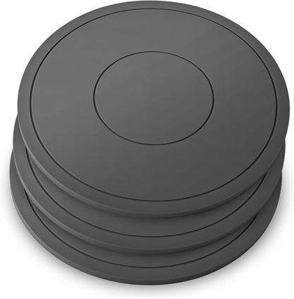 Silicone Trivets for Hot Pots and Pans, Pot Holders Hot Pads 6 Pack Silicone Mats for Kitchen Counter, Soft Durable Drying Mat, Jar Opener and Coasters (Brown)