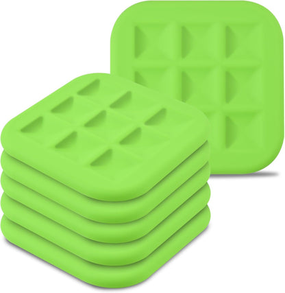 Silicone Trivets for Hot Pots and Pans, Pot Holders Hot Pads 6 Pack Silicone Mats for Kitchen Counter, Soft Durable Drying Mat, Jar Opener and Coasters (Brown)
