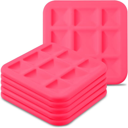 Silicone Trivets for Hot Pots and Pans, Pot Holders Hot Pads 6 Pack Silicone Mats for Kitchen Counter, Soft Durable Drying Mat, Jar Opener and Coasters (Brown)