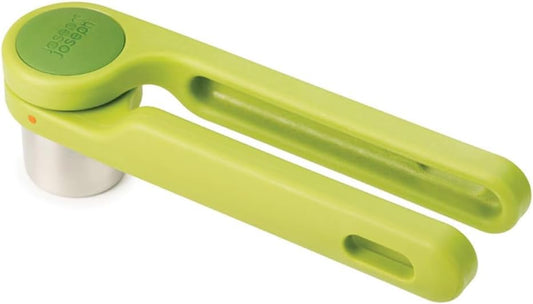 Helix Garlic Press Mincer Ergonomic Twist-Action Hand Juicer, Stainless Steel