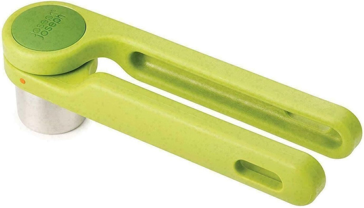 Helix Garlic Press Mincer Ergonomic Twist-Action Hand Juicer, Stainless Steel