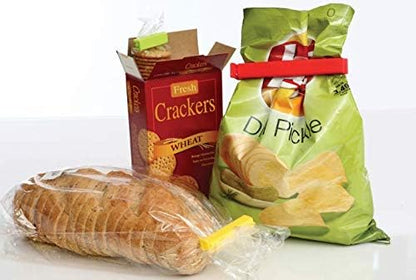Twixit! Bag Clips - Set of 15 - Keep Food Fresh, Prevent Spillage - Great for Storage and Organization - Microwave, Freezer and Dishwasher-Safe - BPA-Free