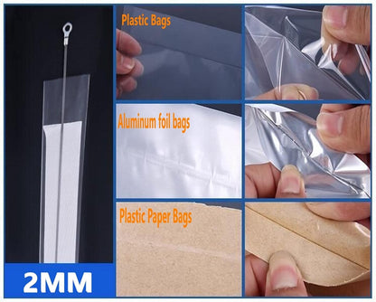 Impulse Heat Sealer Manual Bags Sealer Heat Sealing Machine 12 Inch Impulse Sealer Machine for Plastic Bags PE PP Bags with Extra Replace Element Grip