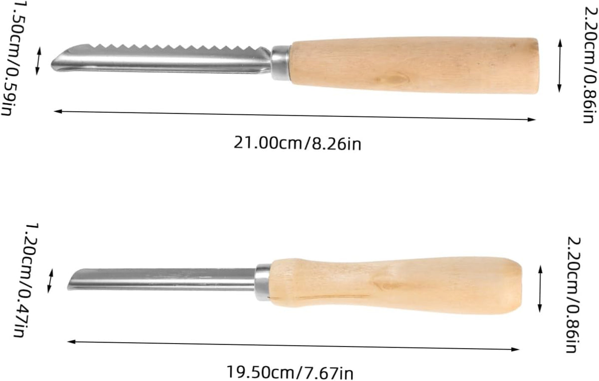Fruit Core Remover Tool Fruit Pitter with Serrated and Smooth Edges Manual Seed Corer for Cherry Pear Peach Red Date 2 pack 8.26 in