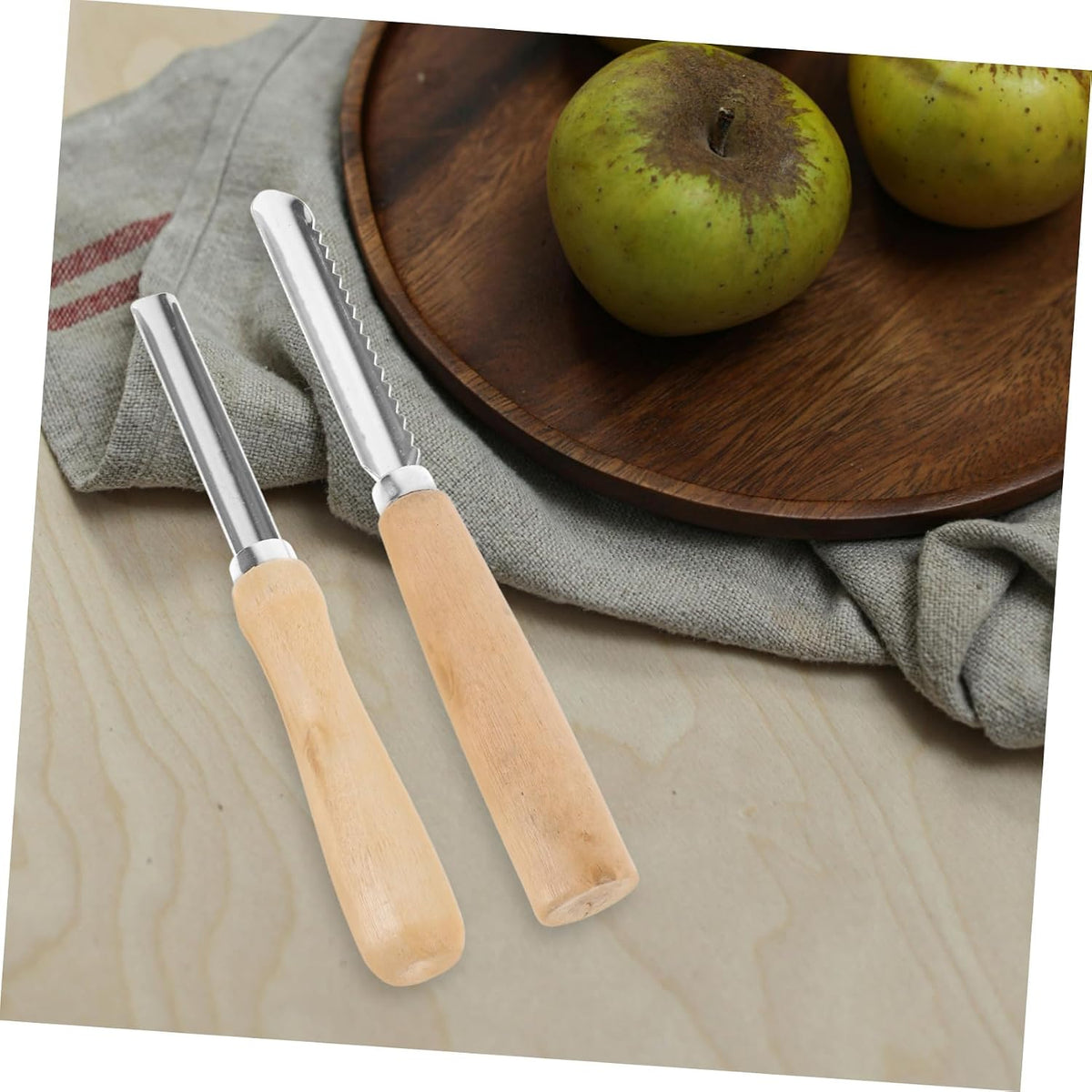 Fruit Core Remover Tool Fruit Pitter with Serrated and Smooth Edges Manual Seed Corer for Cherry Pear Peach Red Date 2 pack 8.26 in