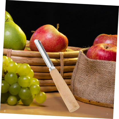 Fruit Core Remover Tool Fruit Pitter with Serrated and Smooth Edges Manual Seed Corer for Cherry Pear Peach Red Date 2 pack 8.26 in