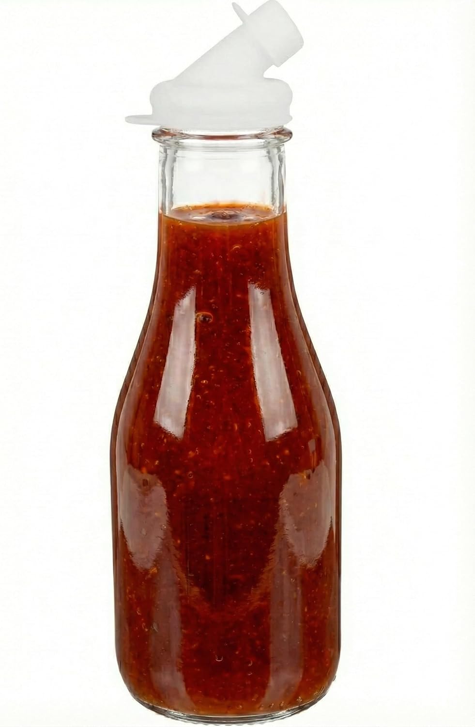 – 32oz Salad Dressing Shaker Bottles – Tall Glass Salad Dressing Dispenser Containers with Tamper-Proof Lids for Marinades, Oils, and Sauces