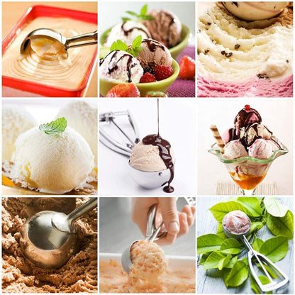 Cookie Scoops for Baking Set of 3, Stainless Steel Ice Cream Scoop, 1 Tbsp/2 Tbsp/3 Tbsp Cookie Dough Scoop for Cookie Cupcake Muffin Ice Cream