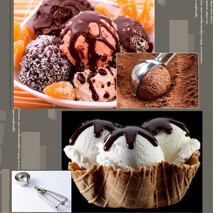 Cookie Scoops for Baking Set of 3, Stainless Steel Ice Cream Scoop, 1 Tbsp/2 Tbsp/3 Tbsp Cookie Dough Scoop for Cookie Cupcake Muffin Ice Cream