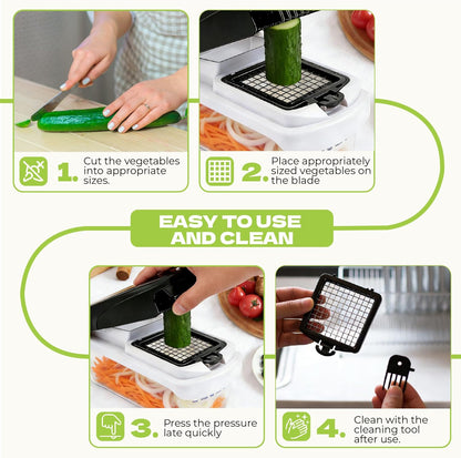 All-in-1 Vegetable Chopper Mandoline Slicer Onion Chopper with Container