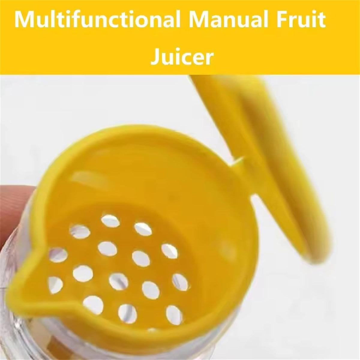 Lemon Squeezer, Spiral Lemon Juicer Squeezer, Manual Juice Extractor with Built-In Filter, Portable Lime Squeezer with Lid, Manual Citrus Press, Easy to Make Juice from Fruits,2 PCS(Yellow+Green)