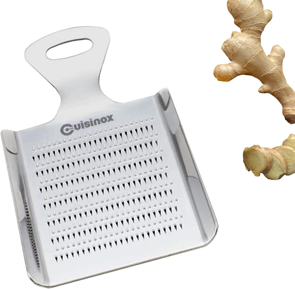 Stainless Steel Nutmeg Chocolate and Ginger Grater, 4.3" x 3"