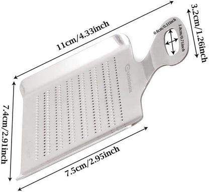 Stainless Steel Nutmeg Chocolate and Ginger Grater, 4.3" x 3"