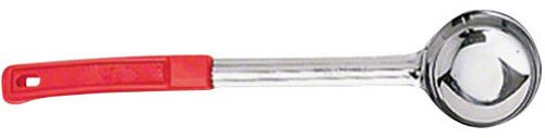 American Metalcraft 2 oz Stainless Steel Solid Portion Spooner,Red