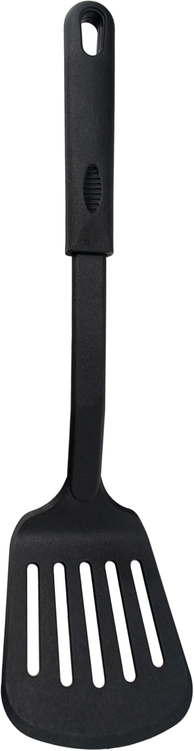 Nylon Nonstick 13-Inch Slotted Spatula, Black