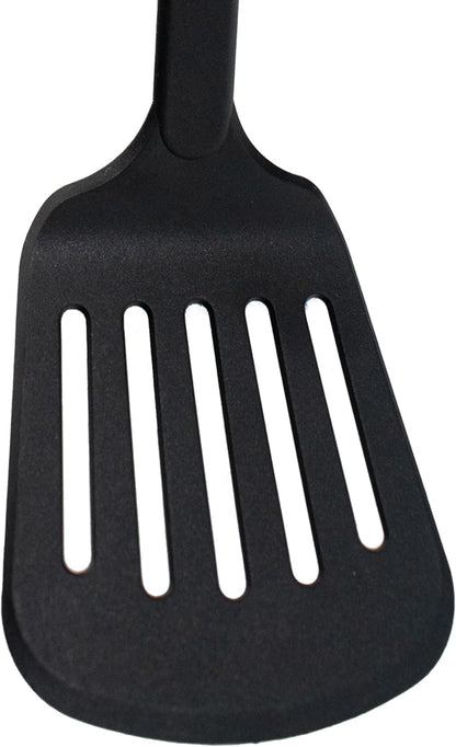 Nylon Nonstick 13-Inch Slotted Spatula, Black