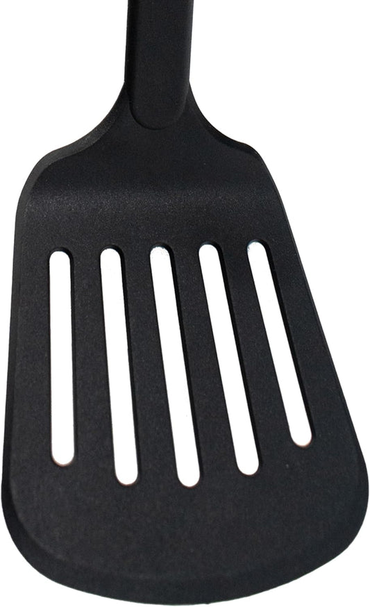 Nylon Nonstick 13-Inch Slotted Spatula, Black