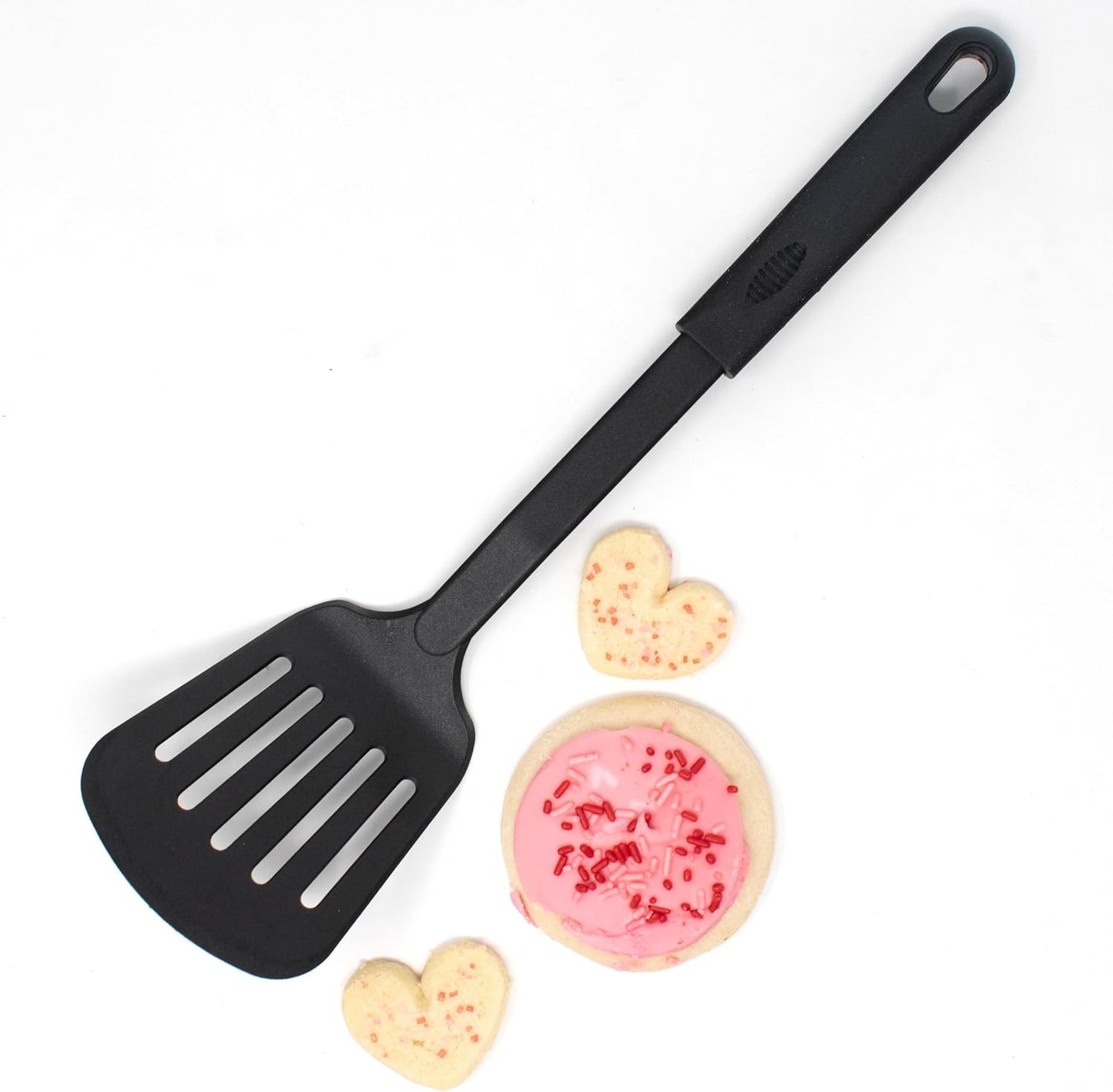 Nylon Nonstick 13-Inch Slotted Spatula, Black