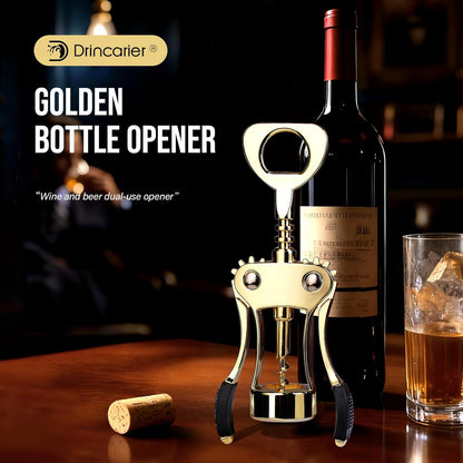 Wine Opener, Zinc Alloy Premium Wing Corkscrew with Multifunctional Bottles Opener, Sharp Wine Corkscrew with Ergonomic Non-Slip Wing Handle, Upgrade