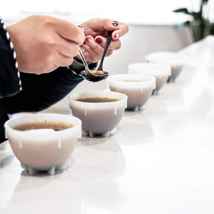 Professional Coffee Cupping Spoon, Stainless Steel, Black