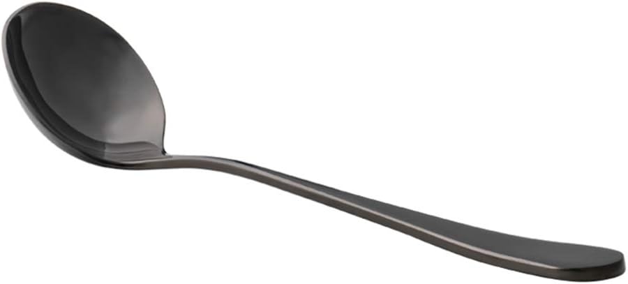 Professional Coffee Cupping Spoon, Stainless Steel, Black