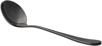 Professional Coffee Cupping Spoon, Stainless Steel, Black