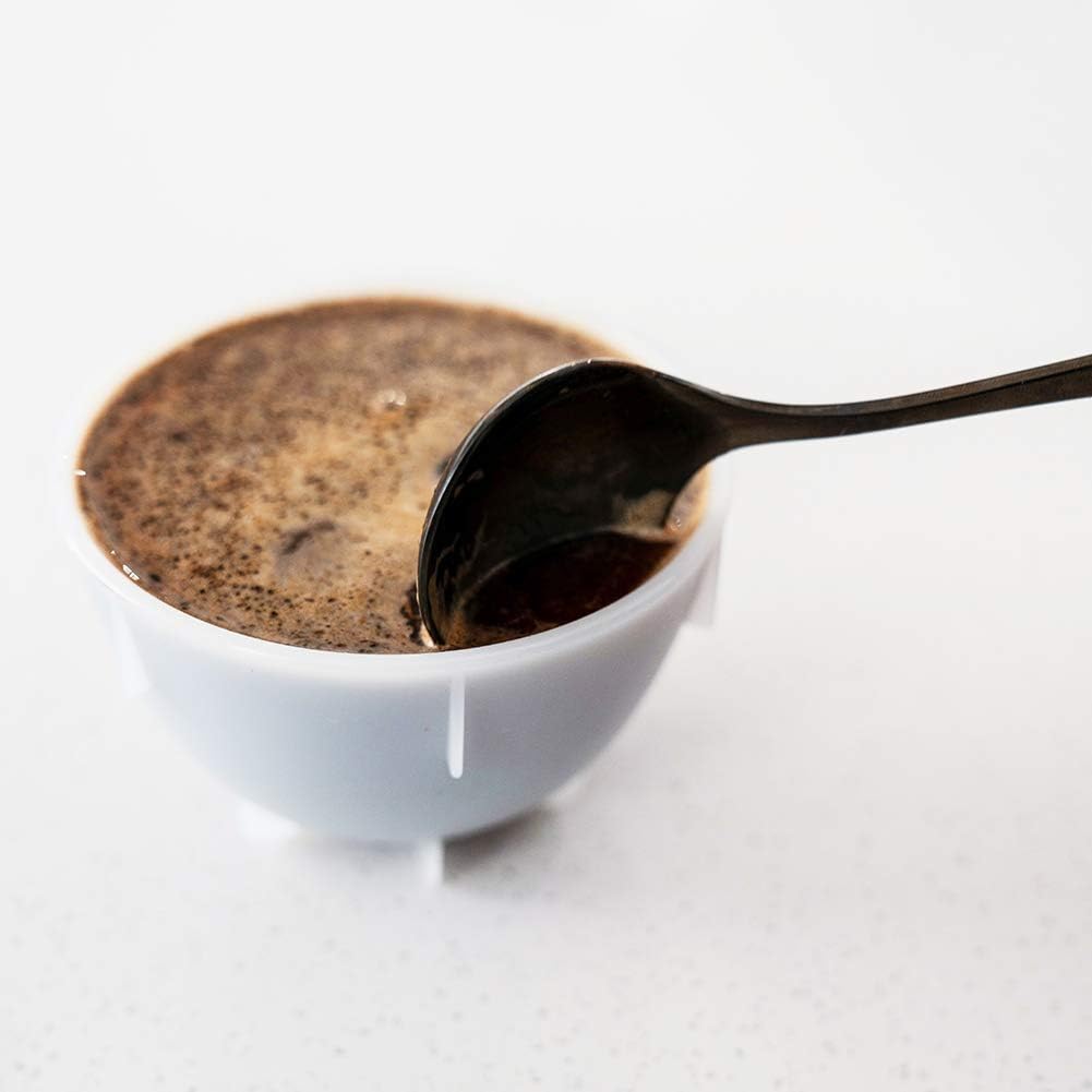 Professional Coffee Cupping Spoon, Stainless Steel, Black