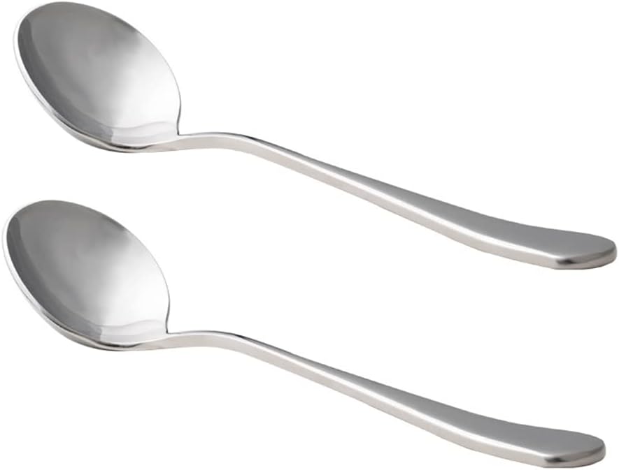 Professional Coffee Cupping Spoon, Stainless Steel, Black