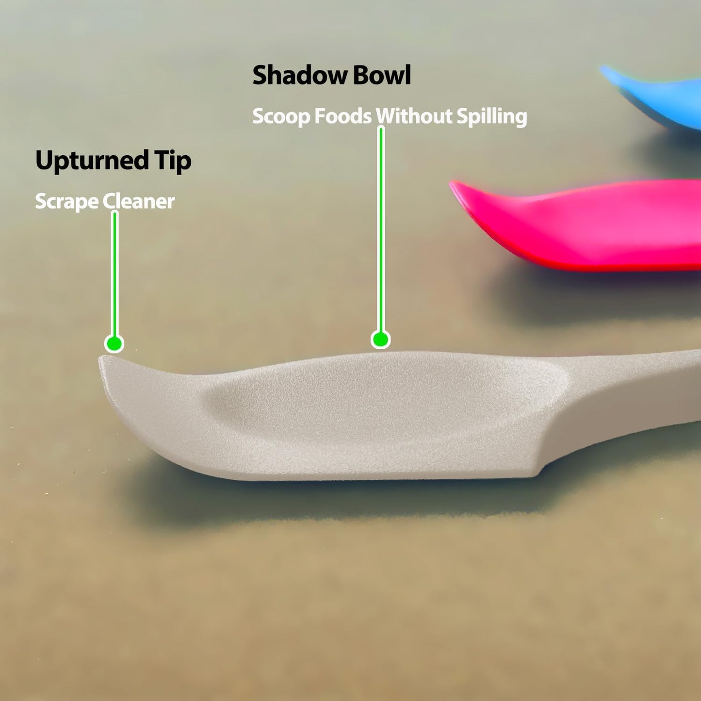 Silicone Mini Spatulas, Curved Small Spatula with Shallow Bowl for Kitchen, Seamless Jar Scraper for Cooking Baking, Wet Pet Food Spatula, 8.2 IN, 4 Pack，Assorted