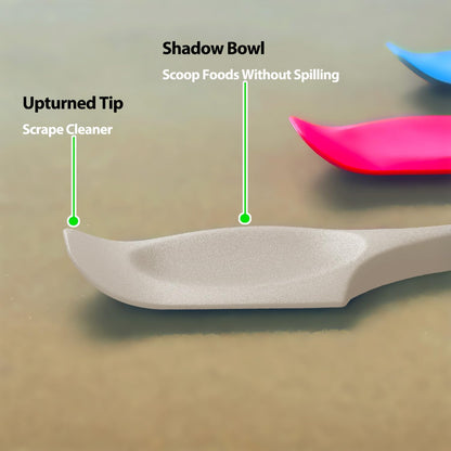 Silicone Mini Spatulas, Curved Small Spatula with Shallow Bowl for Kitchen, Seamless Jar Scraper for Cooking Baking, Wet Pet Food Spatula, 8.2 IN, 4 Pack，Assorted