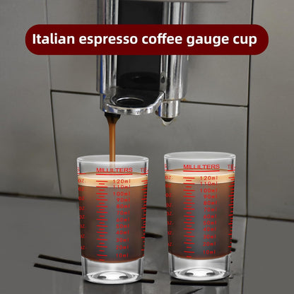 2Pcs Shot Glass Measuring Cup, 4 Ounce Heavy Base Jigger, Espresso Shot Glasses, Liquid Cup, Round Shot Glasses, Small Cups for Vodka, Whiskey, Tequila, Espresso, Liquor (2, Red)