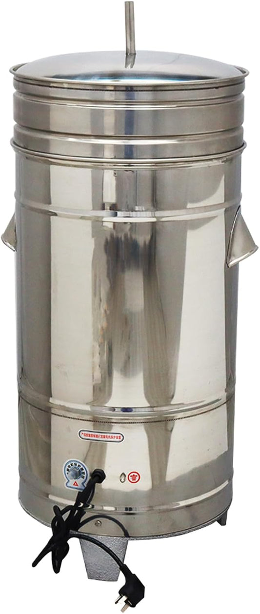 5KG Commercial Salad Spinner Adjustable Speed Stainless Steel Salad Dryer Vegetable Water Thrower Dehydrator for Hotels Restaurants Food Processing Plants 220V