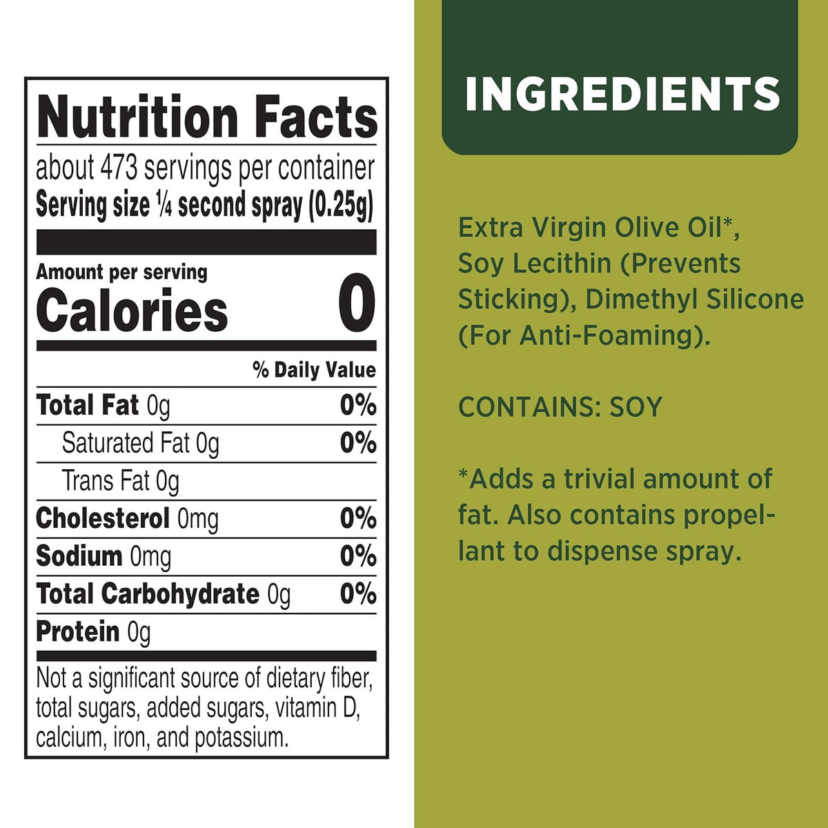 Non Stick Olive Oil Cooking Spray, 5 oz.