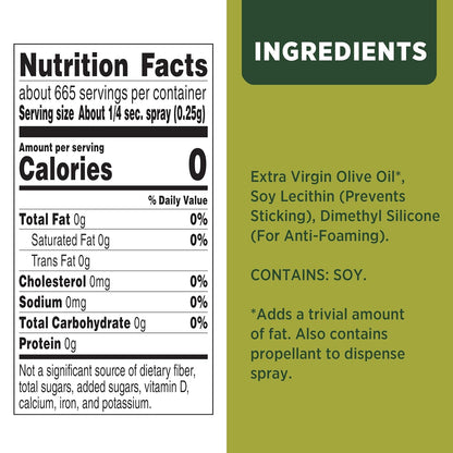 Non Stick Olive Oil Cooking Spray, 5 oz.