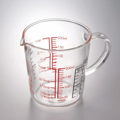Heatproof Glass Measuring Cup with Handle, 200ml